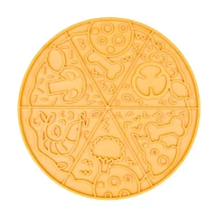 Fiboo Lízací podložka Fizza Yellow