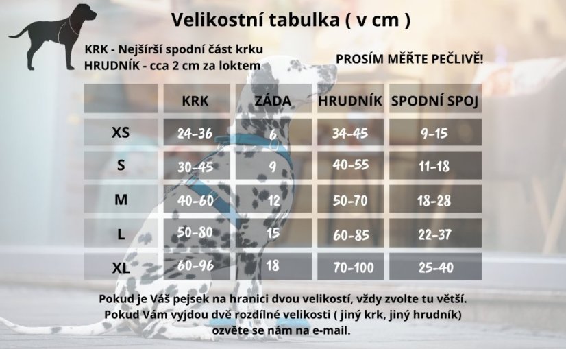 Postroj v šířce 4 cm